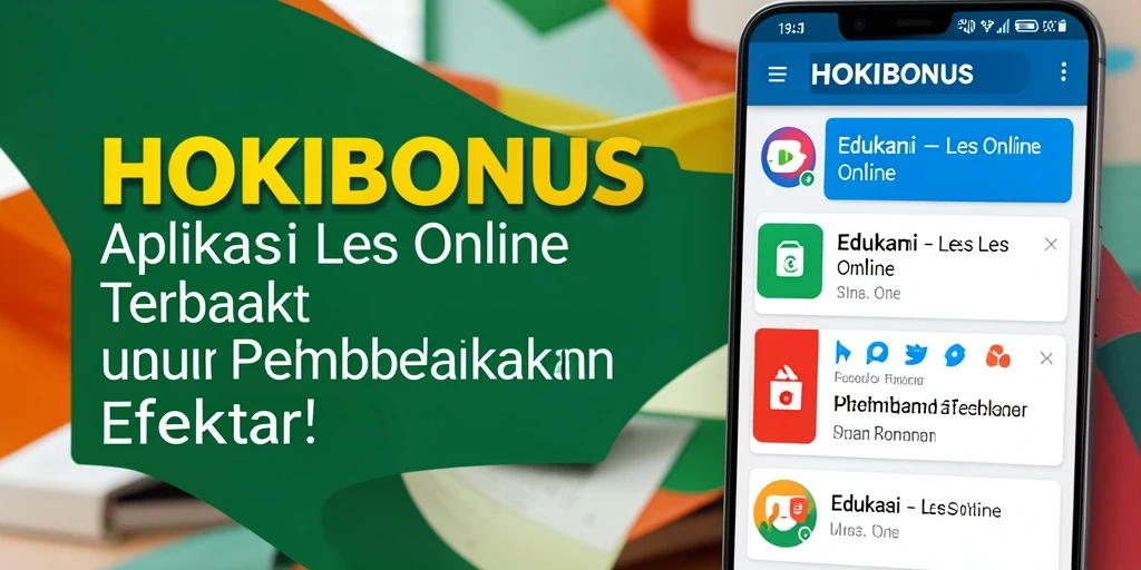 Antarmuka HOKIBONUS yang user-friendly untuk sesi Les Online.